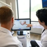 Dentists at Rivertown Dental reviewing clear aligner consultation